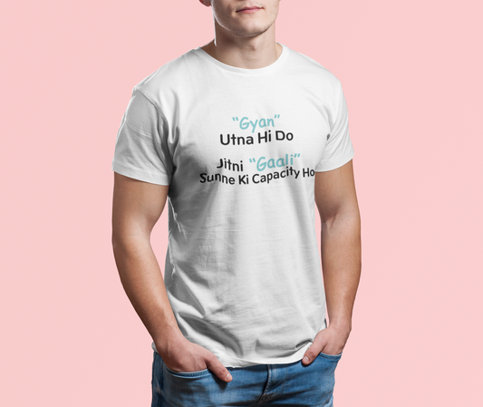 Gyan Utna Naugh Tee Tshirt