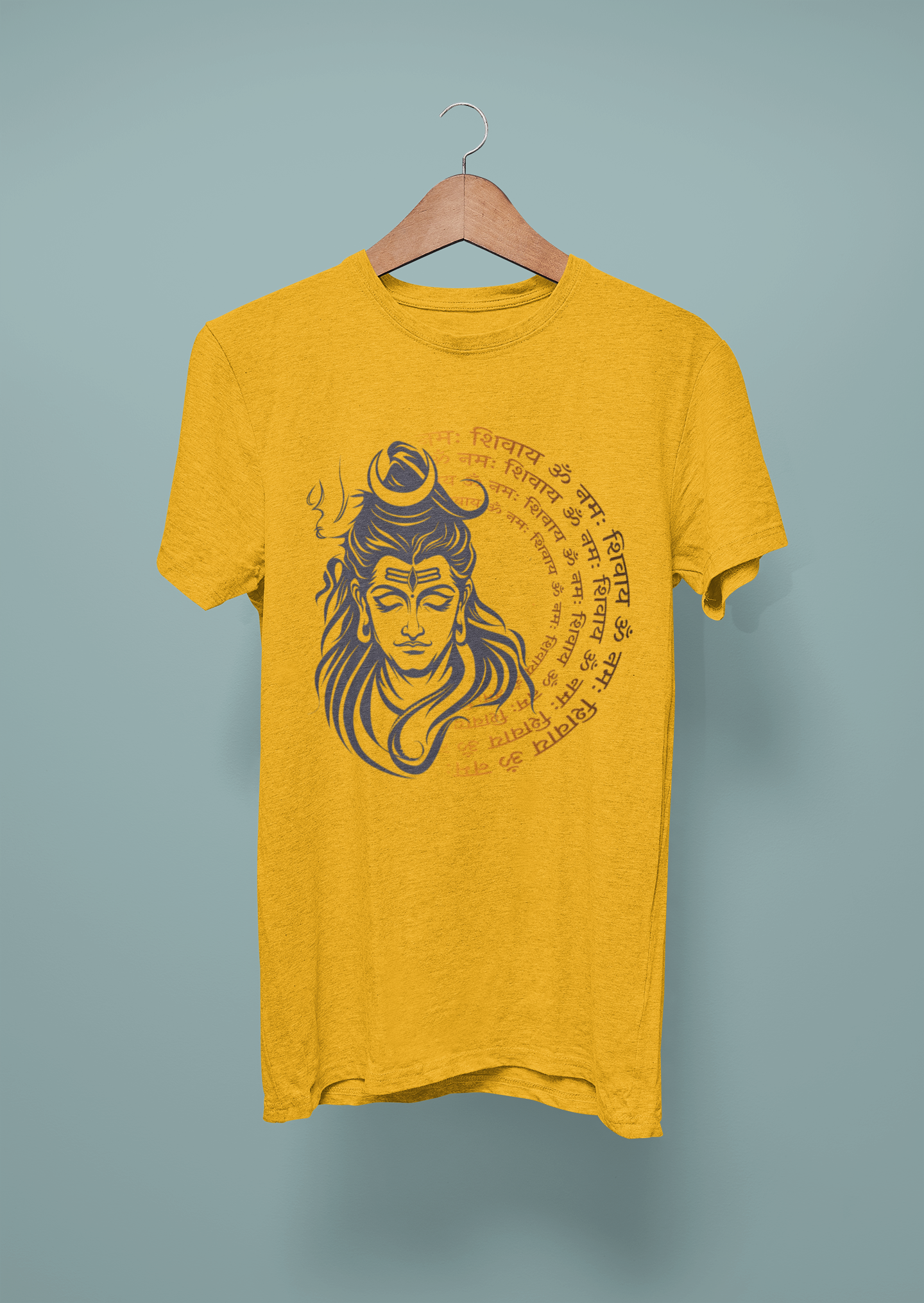 Shiva Mantra Men round Neck Tshirt