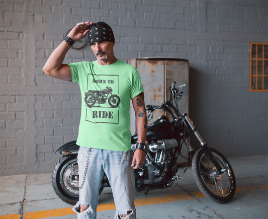 Born To Ride Men Round Neck BIkers Tshirt