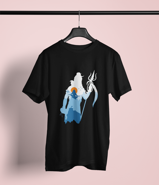Shiva with trishul men tshirt