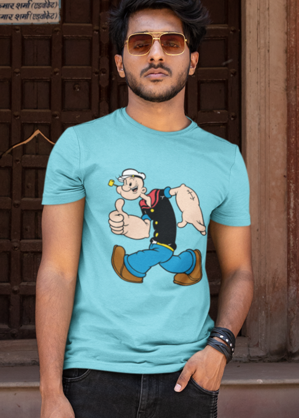 Popeye Men Round Neck Tshirt