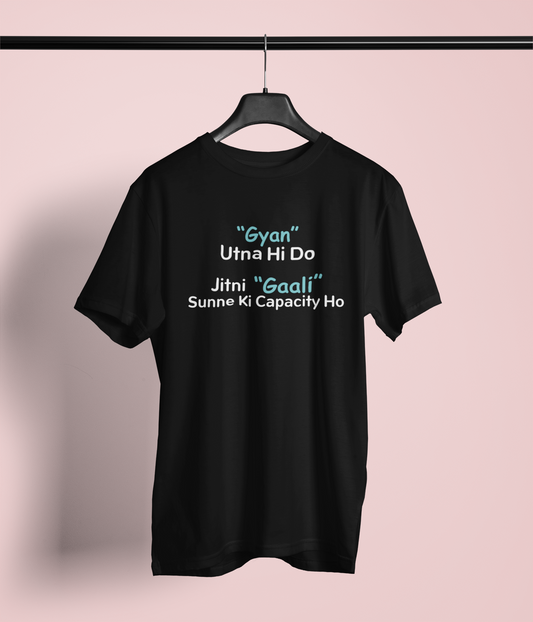 Gyan Utna Do Naugh Tee Tshirt