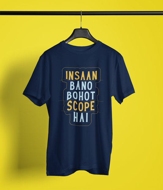 Insaan Bano Naugh Tee Tshirt