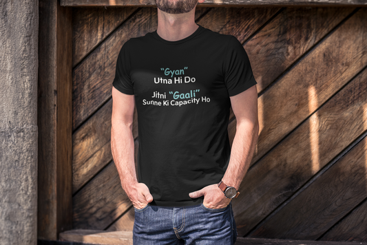 Gyan Utna Do Naugh Tee Tshirt