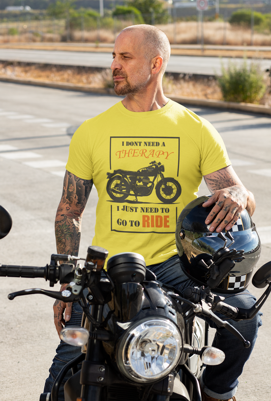 Go to Ride Men Round Neck Tshirt
