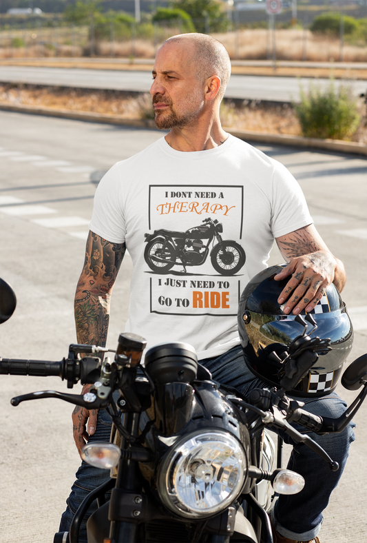 Go to Ride Men Round Neck Tshirt