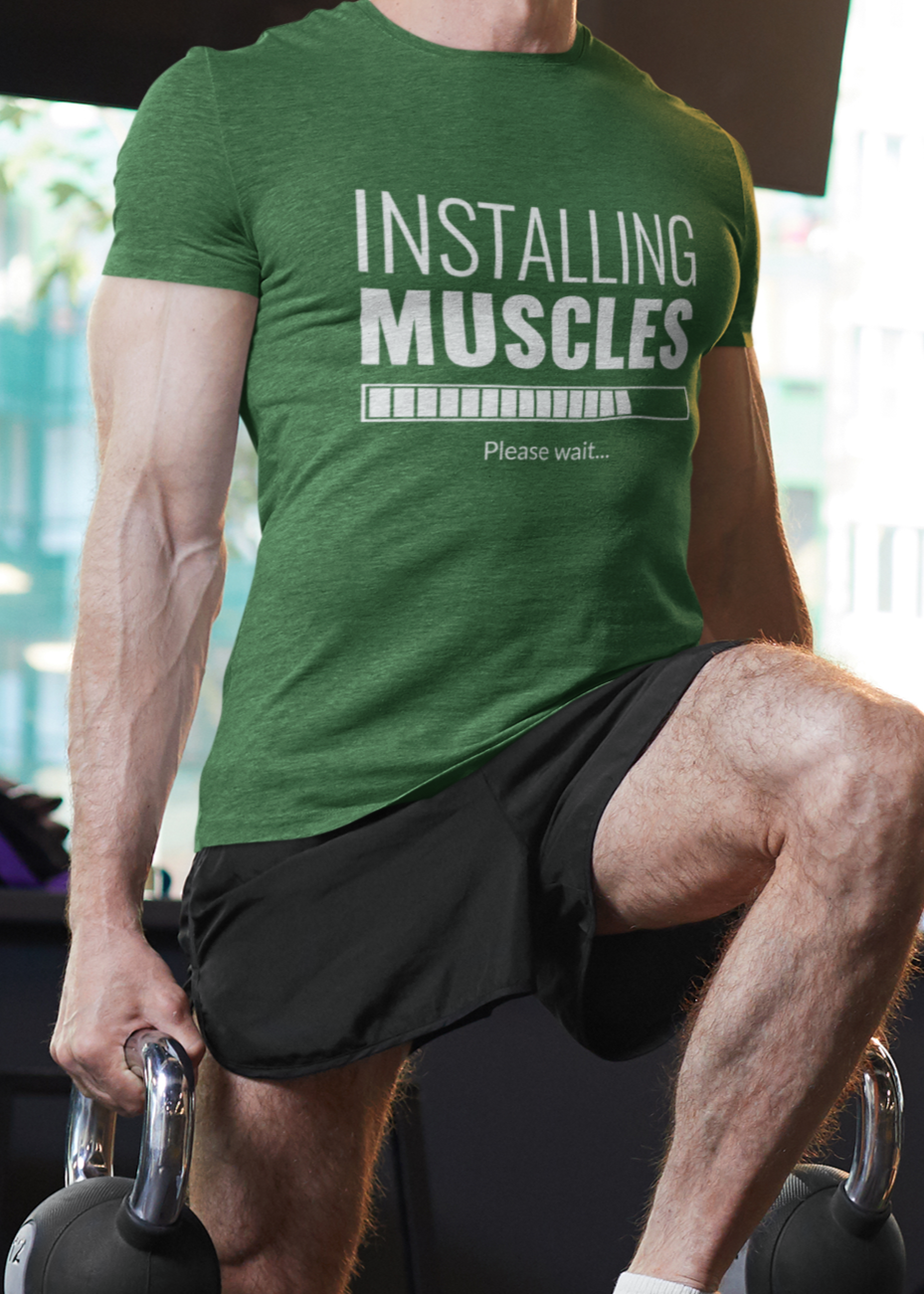 Installing Muscles Tshirt