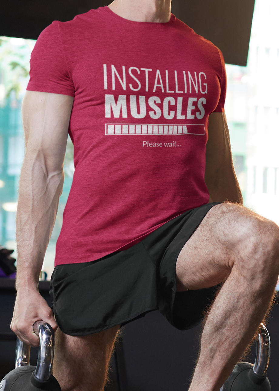 Installing Muscles Tshirt