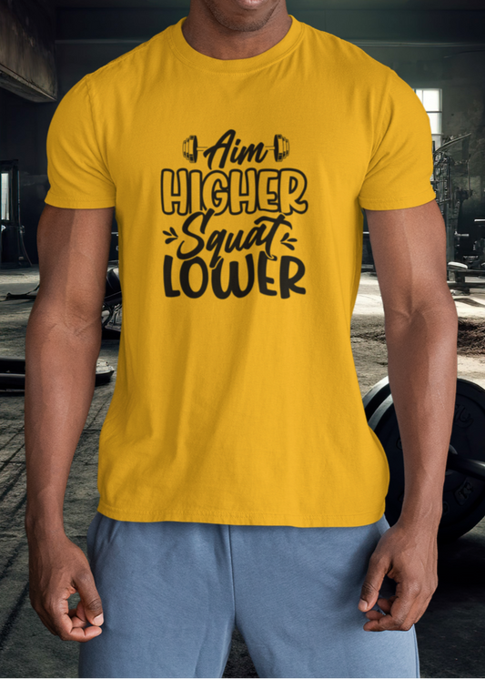 Aim Higher Squat Lower Men Tshirt
