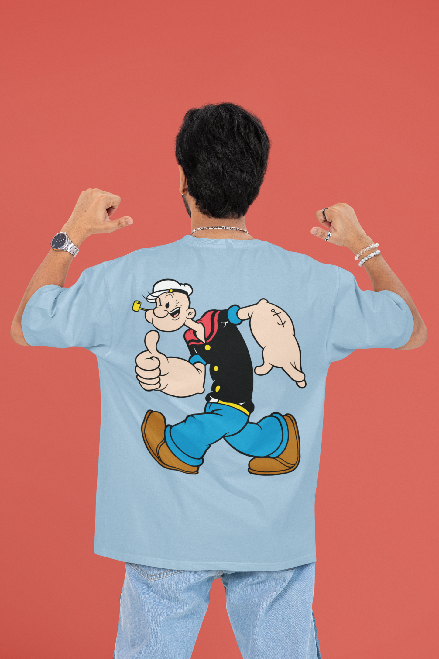 Popeye Oversized Men Tshirt