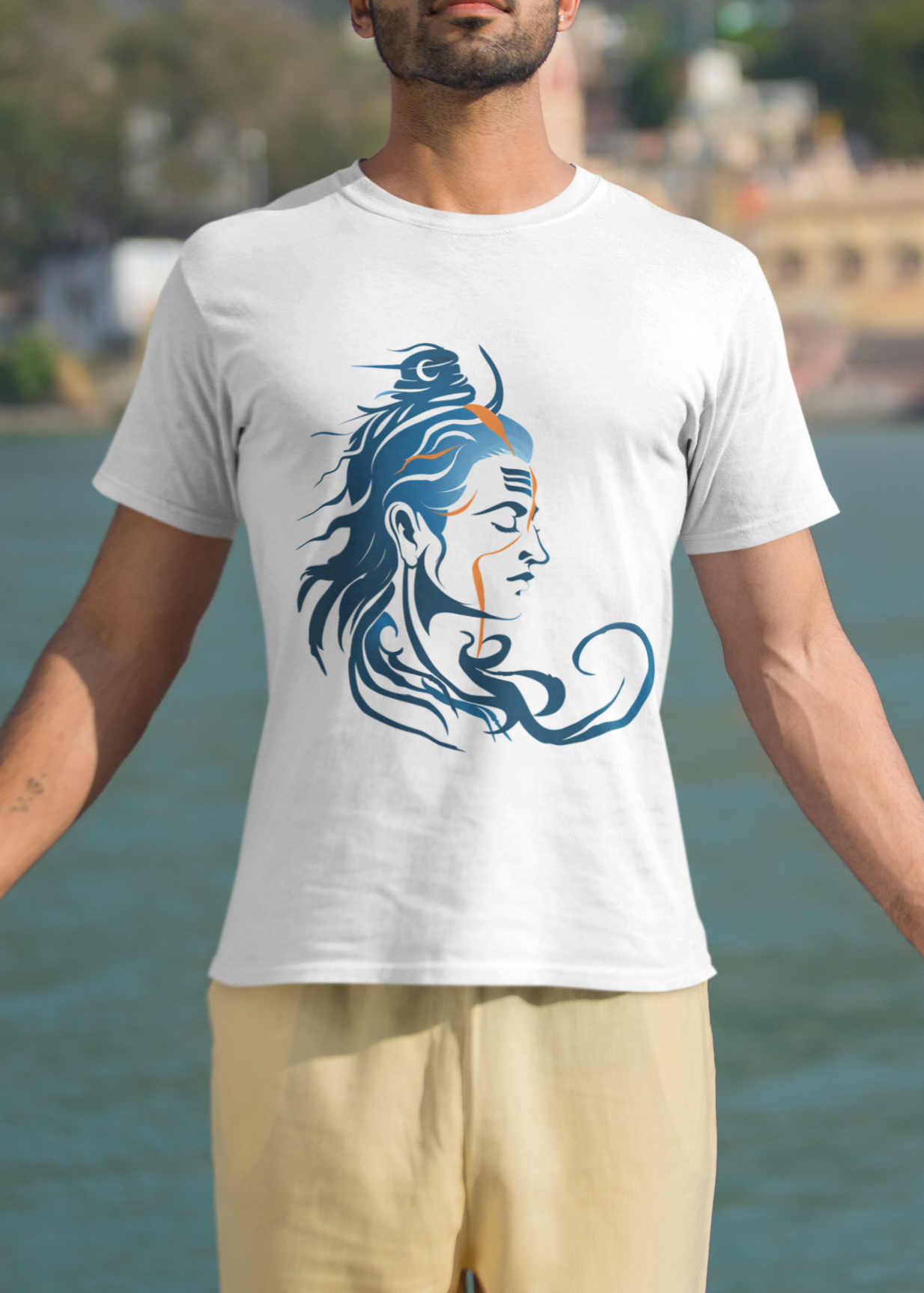 Shiva Round Neck Men Tshirt