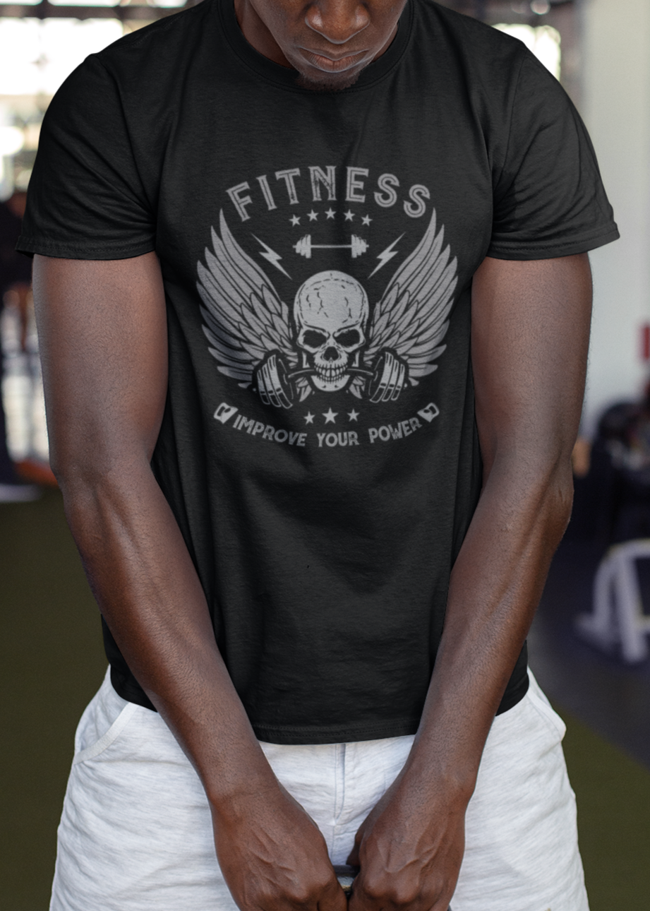 Fitness Skull Tshirt